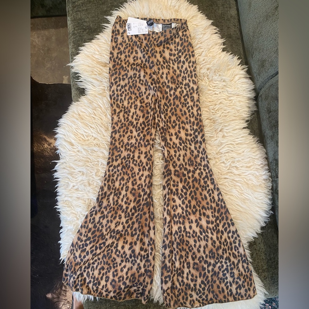 H&M  Leopard Print Flared Pants